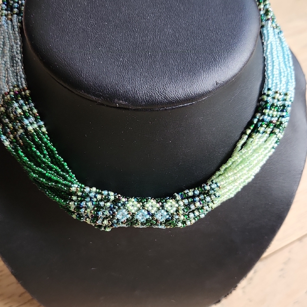 Vintage Native American Liquid Bead Necklace